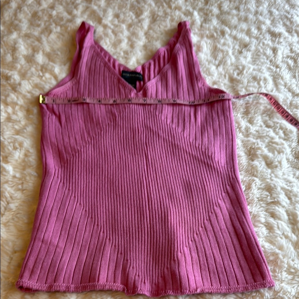 Banana Republic Pink Ribbed Sleeveless Tank Top